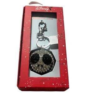 Nightmare Before Christmas Jack Skellington Disney Bling Head Bag Charm Keychain